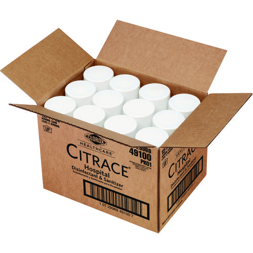 Citrace Hospital Disinfectant and Sanitizer, Citrus, 14 oz Aerosol Spray, 12/Carton
