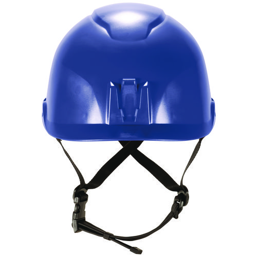Skullerz 8976 Class E Safety Helmet, 6-Point Ratchet Suspension, Blue