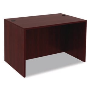 Alera Valencia Series Straight Front Desk Shell, 47.25" x 29.5" x 29.63", Mahogany