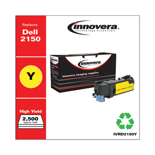 Remanufactured Yellow High-Yield Toner, Replacement for 331-0718, 2,500 Page-Yield