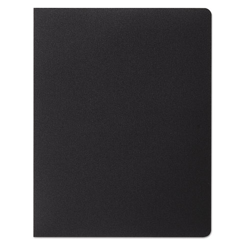 Opaque Plastic Presentation Covers for Binding Systems, Black, 11.25 x 8.75, Unpunched, 25/Pack