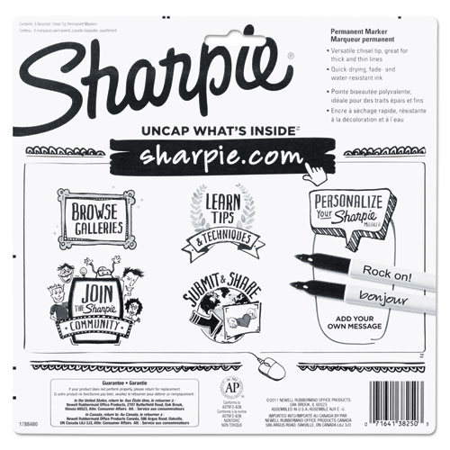 Sharpie Chisel Tip Permanent Markers