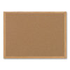Earth Cork Board, 48" x 36", Tan Surface, Oak Finished Wood Frame
