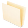 Manila End Tab Expansion Folders, Straight Tabs, Legal Size, 1.5" Expansion, Manila, 50/Box