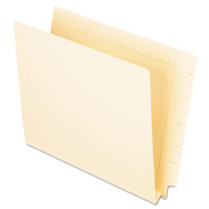 Manila End Tab Expansion Folders, Straight Tabs, Legal Size, 1.5" Expansion, Manila, 50/Box