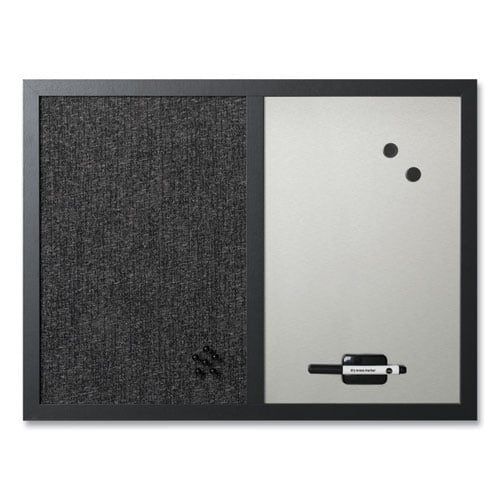 Black Shadow Message Board Set, (1) Magnetic Dry Erase, (1) Bulletin, (1) Dry Erase/Bulletin, Assorted Sizes, Assorted Colors