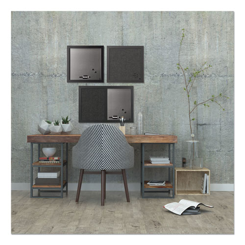 Black Shadow Message Board Set, (1) Magnetic Dry Erase, (1) Bulletin, (1) Dry Erase/Bulletin, Assorted Sizes, Assorted Colors