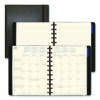 Soft Touch 17-Month Planner, 10.88 x 8.5, Black Cover, 17-Month: Aug 2024 to Dec 2025