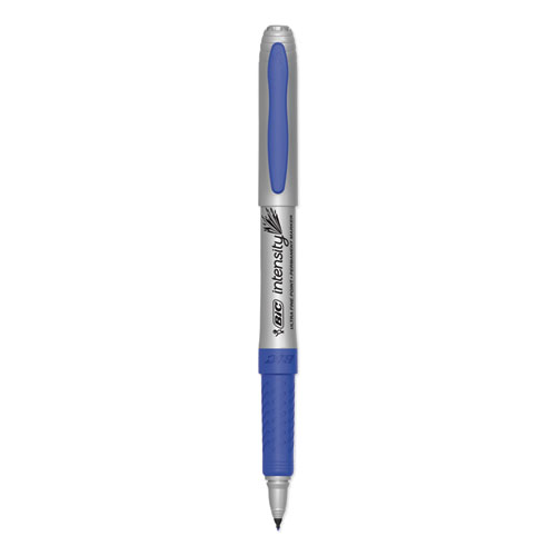 Intensity Ultra Fine Tip Permanent Marker, Extra-Fine Needle Tip, Deep Sea Blue, Dozen