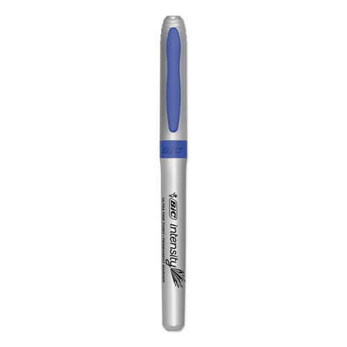 Intensity Ultra Fine Tip Permanent Marker, Extra-Fine Needle Tip, Deep Sea Blue, Dozen