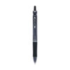 Acroball Colors Advanced Ink Hybrid Gel Pen, Retractable, Medium 1 mm, Black Ink, Smoke/Black Barrel, Dozen