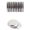 High Energy Magnets, Circle, Silver, 1.25" Diameter, 12/Pack