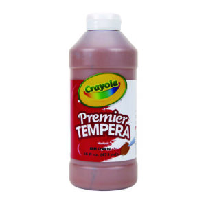 Premier Tempera Paint, Brown, 16 oz Bottle