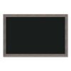 Magnetic Chalkboard with Rustic Frame, 36" x 24" (Actual Size: 35" x 23"), Black Surface, Brown Wood Frame