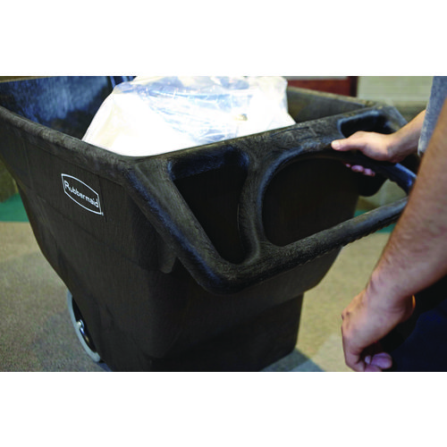 0.75 cu yd Structural Foam Tilt Truck, Standard Duty, 1,000 lb Capacity, Black