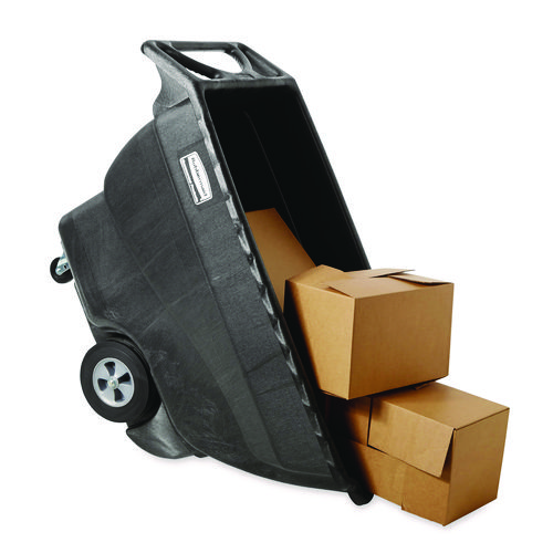 0.75 cu yd Structural Foam Tilt Truck, Standard Duty, 1,000 lb Capacity, Black