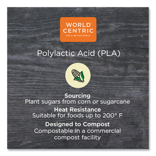 PLA Clear Cold Cups, Flat Style, 2 oz, Plastic, Clear, 2,000/Carton