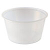 Portion Cups, 4 oz, Plastic, Clear, 125/Sleeve, 20 Sleeves/Carton