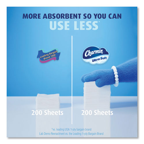 Ultra Soft Bathroom Tissue, Mega Roll, Septic Safe, 2-Ply, White, 224 Sheets/Roll, 12 Rolls/Pack