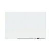 Element Framed Magnetic Glass Dry-Erase Boards, 74" x 42", White Surface, Satin Aluminum Frame