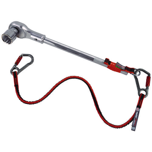 Squids 3706 Web Tool Tether Attachment with D-Ring Tool Tails, 5 lb Max Working Capacity, 5.5" Long, Black, 3/Pack