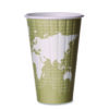 World Art Renewable and Compostable Insulated Hot Cups, 16 oz, Paper, Brown/White, 40/Pack, 15 Packs/Carton