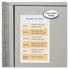 Self-Adhesive Shop Ticket Holders, Super Heavy, 25 Sheets, 5 x 8, 50/Box