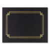 Premium Textured Certificate Holder, 12.65 x 9.75, Black, 3/Pack