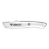 Aluminum Safety Cutter with Ceramic Blade, Aluminum Handle, Silver