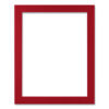 Self-Adhesive Sign Holders, 8.5 x 11 Insert, Clear with Red Border Frame, 2/Pack