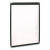 Menu Holder For 11 x 17 Menus, Portrait Orientation, 11.7 x 18, Clear/Black/Silver