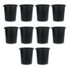Re-solution Commerical Waste Paper Bin, 4.5 gal, Plastic, Black