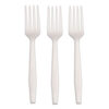 CPLA Cutlery, Heavyweight Fork, Plastic, White, 1,000/Carton