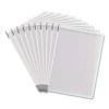 Antimicrobial Pivoting Pockets, 1 Section, White, 10/Pack