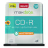 CD-R Printable Recordable Disc, 700 MB/80 min, 48x, Spindle, Matte White, 100/Pack