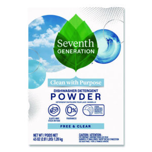 Automatic Dishwasher Powder, Free and Clear, 45oz Box, 12/Carton