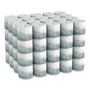 Pacific Blue Basic Bathroom Tissue, Septic Safe, 1-Ply, White, 1,210 Sheets/Roll, 80 Rolls/Carton