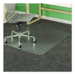 SuperMat Frequent Use Chair Mat, Medium Pile Carpet, Flat, 46 x 60, Rectangle, Clear