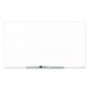 InvisaMount Magnetic Glass Marker Board, 39" x 22", White Surface