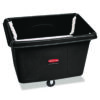 Spring Platform Truck, 104.7 gal, 500 lb Capacity, Metal/Plastic, Black
