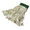 Super Stitch Blend Mop Heads, Cotton/Synthetic, White, Medium, 6/Carton