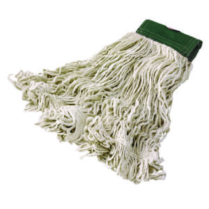 Super Stitch Blend Mop Heads, Cotton/Synthetic, White, Medium, 6/Carton