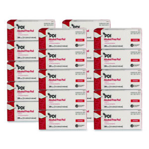 PDI Alcohol Prep Pads, 200/Box, 20 Boxes/Carton