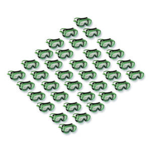 V8 Monogoggle 211 Goggle. Clear Lens, Green Frame, 36/Carton