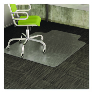 DuraMat Moderate Use Chair Mat for Low Pile Carpet, 45 x 53, Wide Lipped, Clear