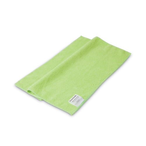 Boardwalk® Microfiber Cleaning Cloths, Green, 24 Cloths (BWK16GRECLOTHV2)