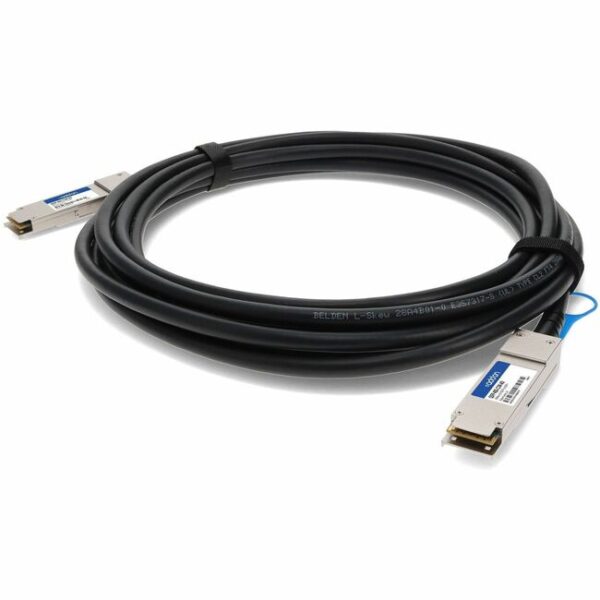 AddOn Alcatel-Lucent QSFP-40G-C1M Compatible TAA Compliant 40GBase-CU QSFP+ to QSFP+ Direct Attach Cable (Passive Twinax, 1m)