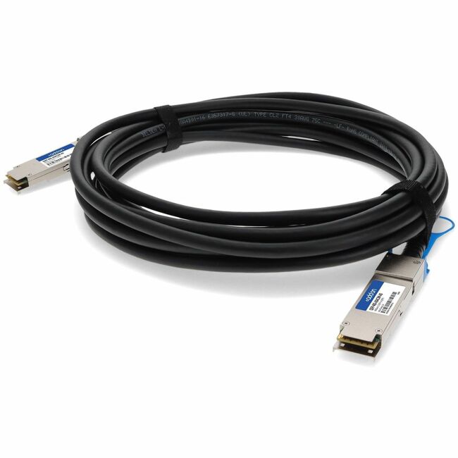 AddOn MSA and TAA Compliant 40GBase-CU QSFP+ to QSFP+ Direct Attach Cable (Active Twinax, 3m) - Image 2