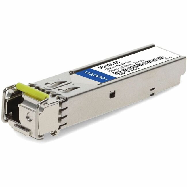 AddOn Rad SFP-28B Compatible TAA Compliant 1000Base-BX SFP Transceiver (SMF, 1550nmTx/1310nmRx, 10km, LC) - Image 2