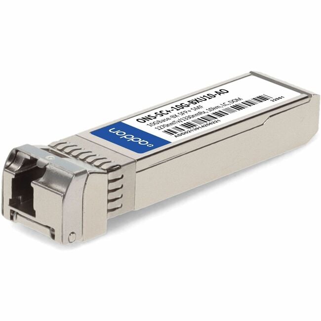 AddOn Cisco ONS-SC+-10G-BXU10 Compatible TAA Compliant 10GBase-BX SFP+ Transceiver (SMF, 1270nmTx/1330nmRx, 10km, LC, DOM) - Image 2